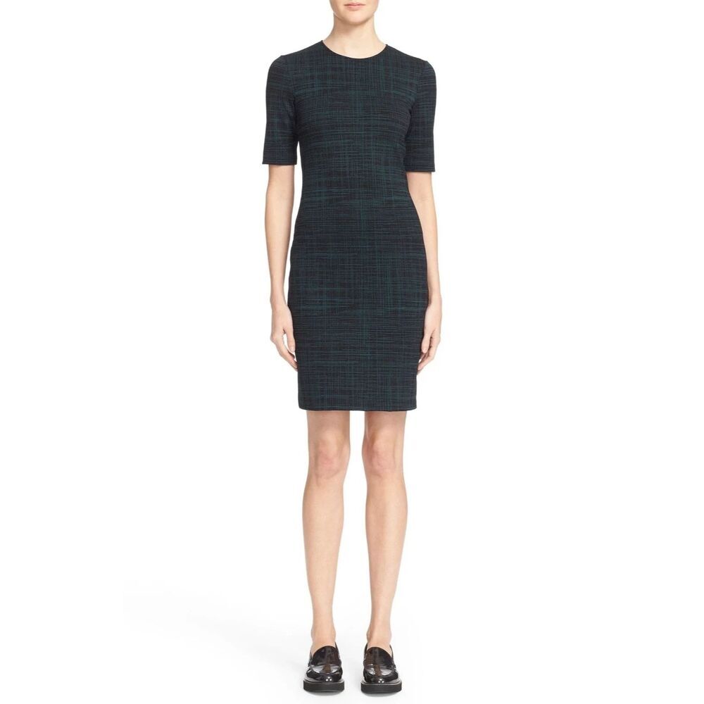 Theory Rijik B Configure Knit Crosshatch Sheath Dress